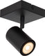 Lucide amigo - plafondspot (plafondlamp) - 1xgu10 - zwart