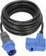 Brennenstuhl cee camping verlengkabel 10m kabel in zwart (cee stekker en hoekkoppeling incl. veiligheidscontact combinatie stopcontact, 230v 16a, voor permanent gebruik buitenshuis, made in germany)