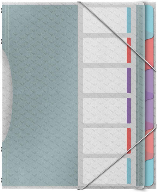Esselte colour'breeze sorteermap, polypropyleen, ft a4, 6 tabs, assorti