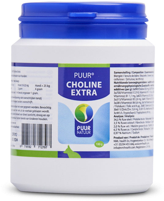 Puur choline extra (100g) - natuurlijke hondensnacks