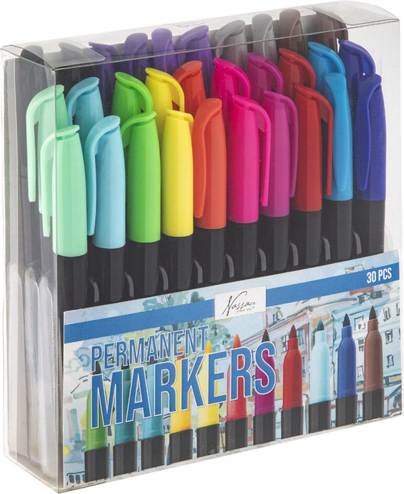 Load image into Gallery viewer, Nassau fine art permanent marker 30pcs - stiften voor op plastic - stiften voor volwassenen - creatief tekenen - markers
