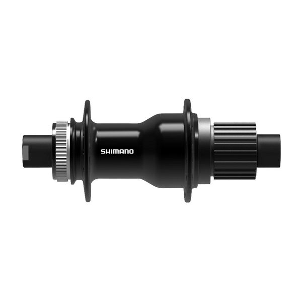Load image into Gallery viewer, Shimano achternaaf 12 speed fh-tc500-ms-a micro spline - cl - 36 gaats - 142 x 12 steekas - zwart

