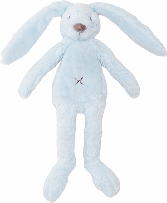 Happy horse konijn richie flatstyle knuffel 27 cm - blauw - baby knuffel