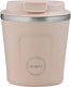 Aya ida aya ida - cup2go - koffiebeker - coffee to go - reisbeker - meenemen - 240ml - cream beige nieuw