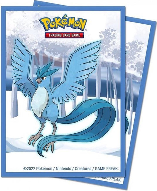 Ultrapro ultra pro - pokémon tcg - 65 standard sized card sleeves pack - articuno (63 x 89 mm)