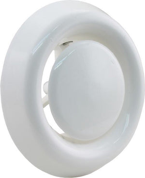 Starx afzuigventiel rond - verstelbaar ventilatieklepje - kanaaldiameter ã˜100-125 mm - wit