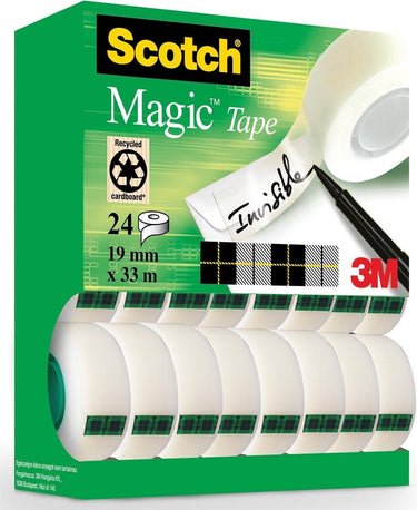 Scotch - magic e plakband ft 19 mm x 33 m | value pack met 24 rollen