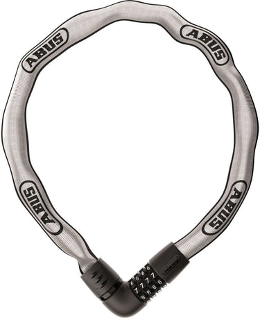 Abus fietsslot kettingslot - tresor 6807c - security level 7 - zilver - 110 cm - geschikt voor elektrische fietsen en stadsfietsen