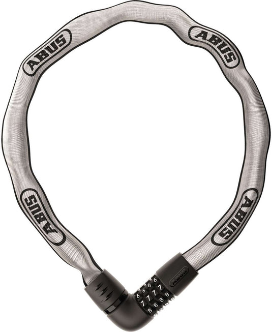 Abus fietsslot kettingslot - tresor 6807c - security level 7 - zilver - 110 cm - geschikt voor elektrische fietsen en stadsfietsen