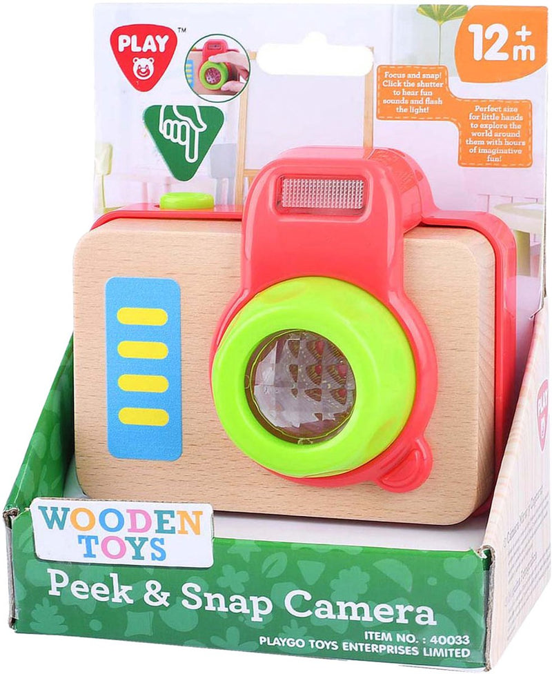 Load image into Gallery viewer, Playgo houten speelgoedcamera
