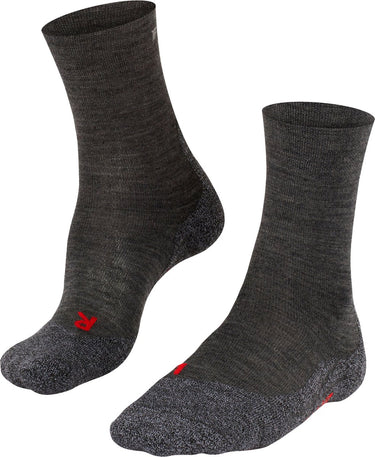 Falke tk2 sensitive anti-blaar dik wol functioneel materiaal wandelsokken dames grijs - maat 39-40