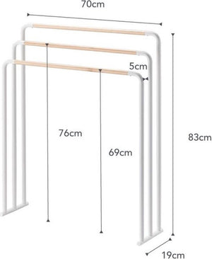 Yamazaki handdoekenrek badkamer - plain - wit