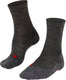 Falke tk2 sensitive anti-blaar dik wol functioneel materiaal wandelsokken dames grijs - maat 41-42