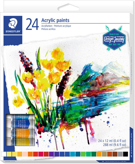 Staedtler design journey - karat acrylverf - set 24 tubes 12 ml
