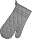 Kela ovenwant, ovenhandschoen, set van 4 stuks, katoen, donker grijs met streep, 31 x 18 cm - | tia
