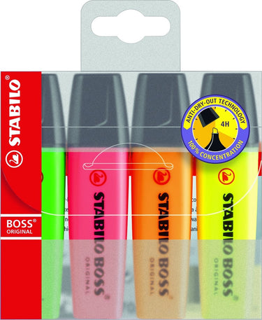 Stabilo fluorescerende markeerstift set boss multicolour (5 stuks)