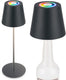 Briloner calida - oplaadbare tafellamp - dimbaar - voor binnen en buiten - 3 in 1 - rgbw - ip44 - snoerloze - in hoogte verstelbaar - 36 x ø 10,5 cm – antraciet
