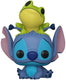 Funko lilo stitch stitch with frog vinylfiguur 986 pop! standaard pvc -