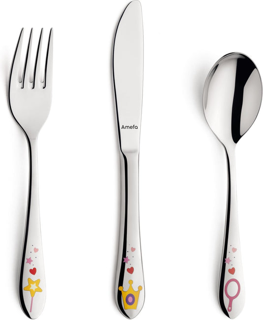 Amefa princess - 3-delige kinderbestekset