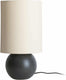 Leitmotiv tafellamp alma ball - zwart - ø16cm - scandinavisch