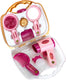 Klein toys princess coralie kapperskoffer - incl. speelgoedfohn en haartools - 21,5x8,5x19 cm - roze