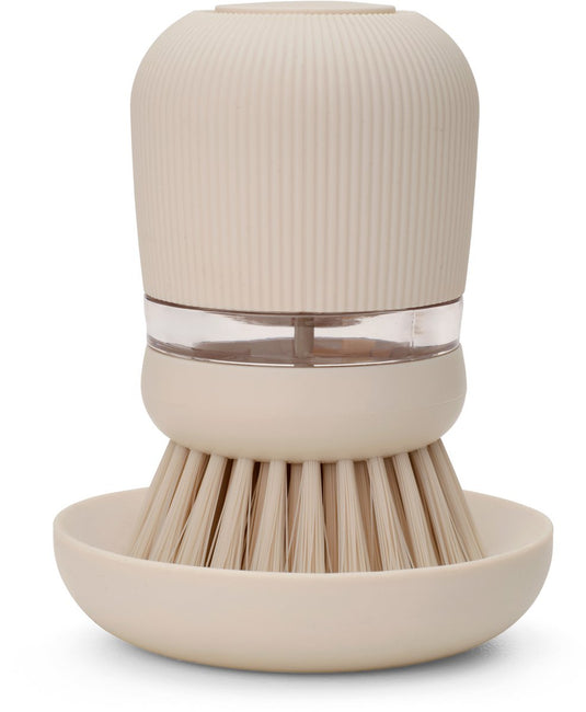 Brabantia sinkside afwasborstel - met zeepdispenser - soft beige
