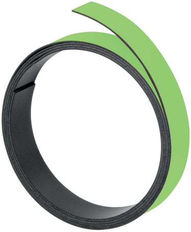 Franken magneetband, 100 cm x 5 mm, beschrijfbaar, snijdbaar, lichtgroen, m801 19