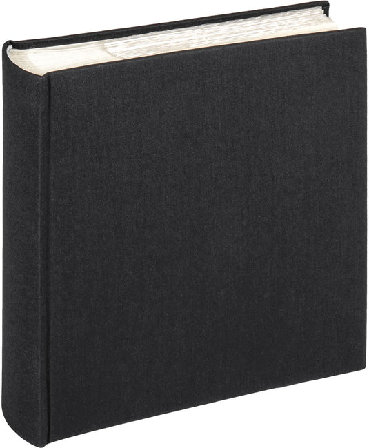 Walther me-510-b cloth - memo insteekalbum - formaat 23 x 22 cm - 200 foto's 10 x 15 cm - zwart