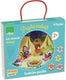 Vilac puzzel vakanties houten progressieve puzzel 4 stuks.
