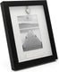Zilverstad - memory fotolijst met ashouder 10x15 cm zwart