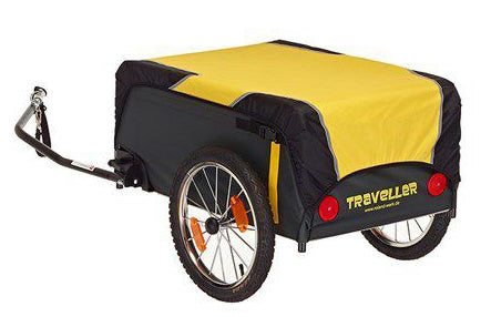 Traveler Bicycle Trailer 130L 16 Inch Unisex Black