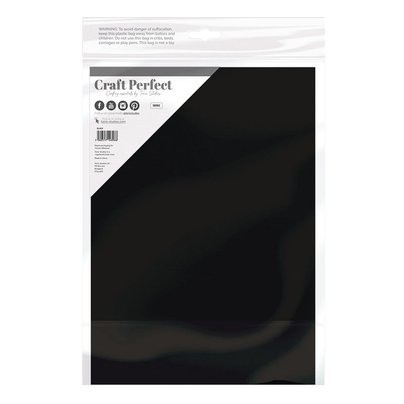 Load image into Gallery viewer, Craft perfect by tonic studios craft perfect • smooth card a4 240g jet black 5pcs
