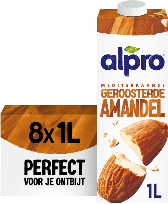 Alpro amandeldrink - plantaardige drank - 8 x 1l