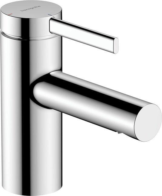 Hansgrohe - zesis s - wastafelmengkraan - ééngreeps bediening - coolstart energiebesparend - push-open afvoer - 70mm maat - chroom