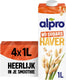 Alpro haverdrink geen suikers – ongezoet - plantaardige melk - lactosevrij– houdbaar - 4 x 1l