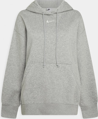 Nike w nsw phnx flc os po hoodie dames sporttrui - grijs - maat xl