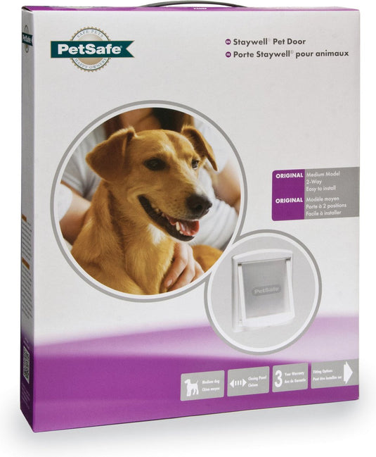 Petsafe 740 hondenluik - wit transparant - medium - 35 x 26,5 cm