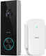 Aosu video doorbell pro - 2k video deurbel met base - anti-diefstal alarm - google alexa
