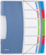 Esselte 624029 sorteermap blauw | meerkleurig polyvinyl chloride (pvc) a4