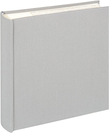 Walther me-510-d cloth - memo insteekalbum - formaat 23 x 22 cm - 200 foto's 10 x 15 cm - grijs