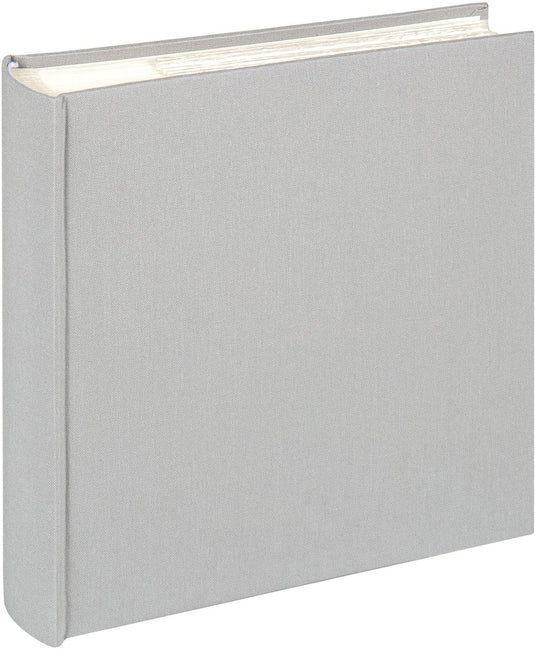 Walther me-510-d cloth - memo insteekalbum - formaat 23 x 22 cm - 200 foto's 10 x 15 cm - grijs