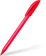 Staedtler ball 4320 - driekantige balpen - rood - medium - doos met 10 stuks