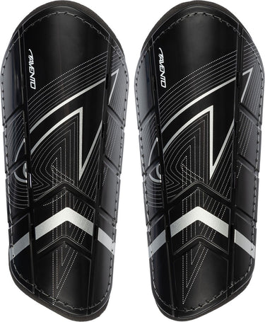 Avento scheenbeschermers - double strap - zwart - maat m
