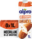 Alpro amandeldrink no sugars - ongezoete amandelmelk - plantaardig - geroosterde smaak - 8 x 1l