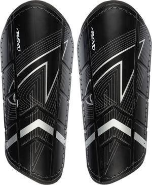 Avento scheenbeschermers - double strap - zwart - maat s