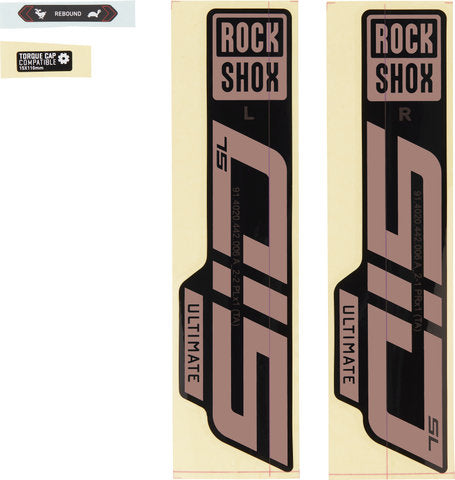 Rockshox sticker set for sid sl ultimate - 2021 model