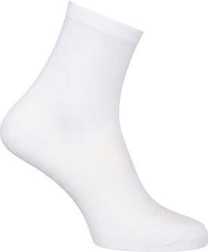 Agu essential - fietssokken - 2-pack - 19 cm hoog - ademend en sneldrogend - comfortabel voetbed - unisex - wit - l xl 43-47