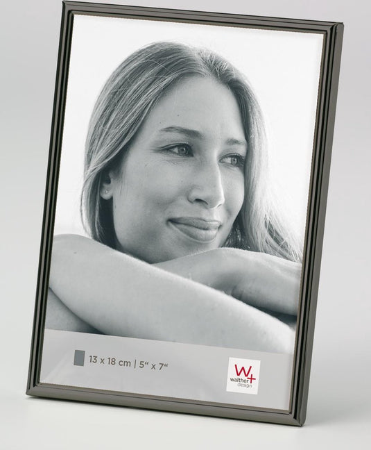 Walther chloe - fotolijst - fotoformaat 13x18 cm - antraciet