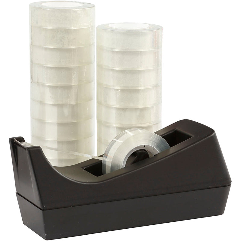 Afbeelding laden in galerijviewer, Https: www.cchobby.nl bureau-tapedispenser-met-tape-b-15-mm-1-set
