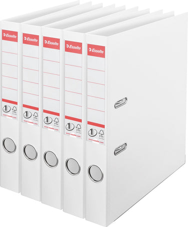Esselte nr.1 vivida ordner - rugbreedte van 50mm - voordeelverpakking (5 stuks) - wit